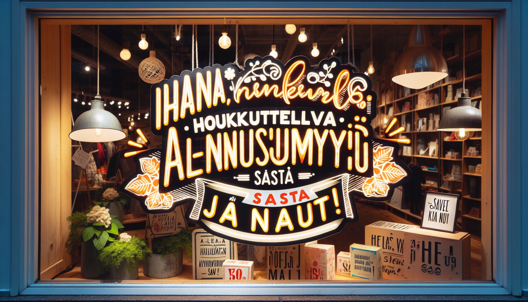 Ihana, houkutteleva alennusmyynti – säästä ja nauti!